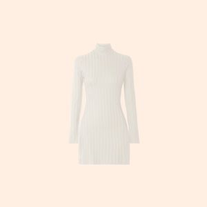 Reformation Libra Knit Dress (Ivory)